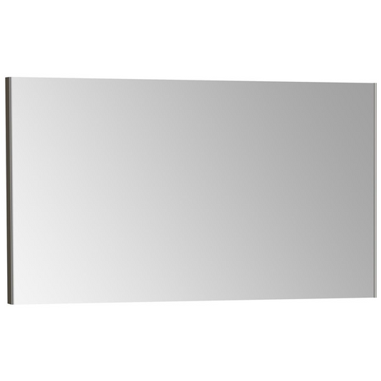 VitrA 1220x695mm Rectangular Mirror - Brushed Chrome - 66908 - Envy Bathrooms Ltd