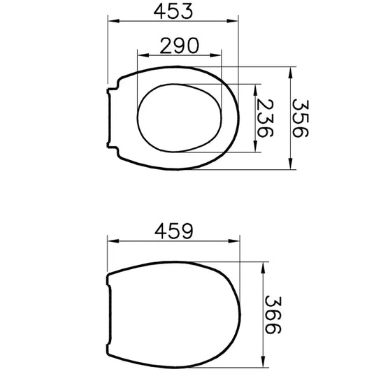 Vitra Accessible Conforma Toilet Seat Ring - White - Envy Bathrooms Ltd