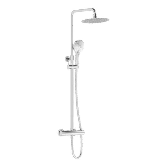 VitrA Aquaheat Bliss 250 Thermostatic Shower Column | Chrome | A47201VUK - Envy Bathrooms Ltd