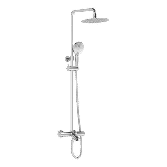 VitrA Aquaheat Bliss 250B Shower Column With Bath Spout | Chrome | A47209VUK - Envy Bathrooms Ltd