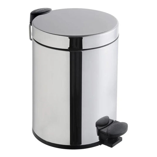 VitrA Arkitekta 3L Waste Bin - Chrome - A44054 - Envy Bathrooms Ltd