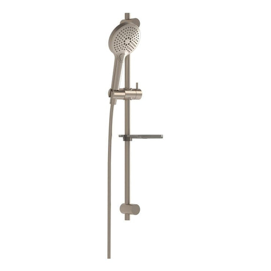 VitrA Bliss 3-Function Hand Shower With Slide Rail | Brushed Nickel | A4574334EXP - Envy Bathrooms Ltd