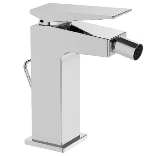 Vitra Brava Monobloc Bidet Mixer Tap with Pop-Up Waste - Single Handle - Chrome - Envy Bathrooms Ltd
