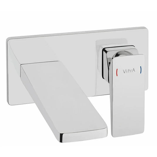 Vitra Brava Wall Mounted Basin Mixer Tap - Single Handle - Chrome - Envy Bathrooms Ltd