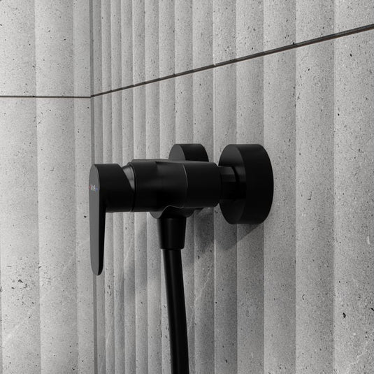 VitrA Flow Soft Wall Mounted Shower Mixer | Matt Black | A4293236EXP - Envy Bathrooms Ltd