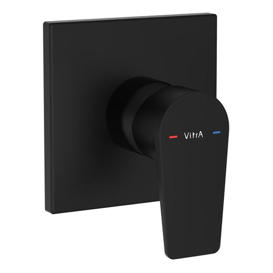 VitrA Flow Square Integrated Shower Mixer Valve | Matt Black | A4329836EXP - Envy Bathrooms Ltd