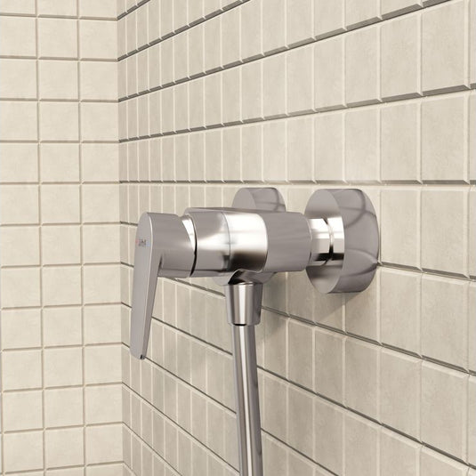 VitrA Flow Square Wall Mounted Shower Mixer | Chrome | A42931EXP - Envy Bathrooms Ltd