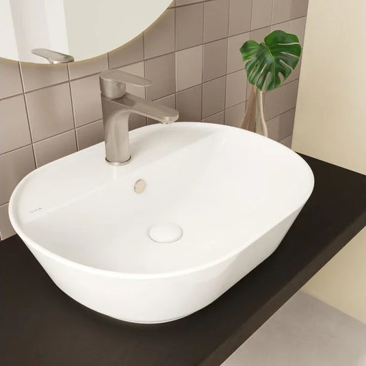 VitrA Geo 545x430mm 1TH Basin w/Overflow - White - 7428B003-0001 - Envy Bathrooms Ltd