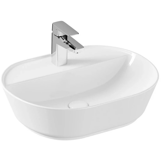 VitrA Geo 545x430mm 1TH Basin w/Overflow - White - 7428B003-0001 - Envy Bathrooms Ltd