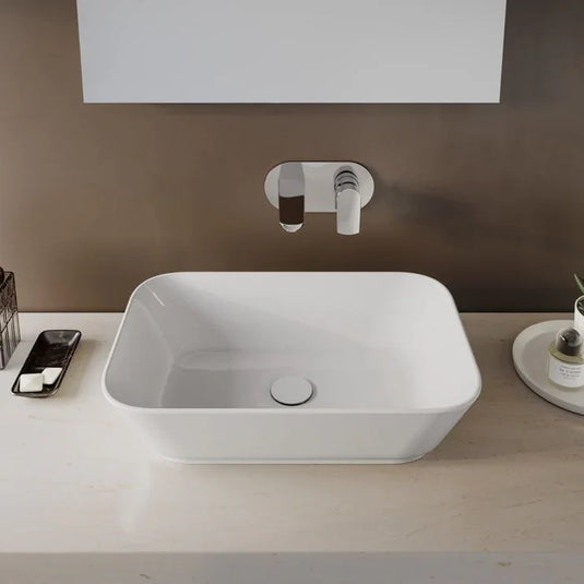 VitrA Geo 600x400mm 0TH Basin (No Overflow) - White - 7425B003-0016 - Envy Bathrooms Ltd