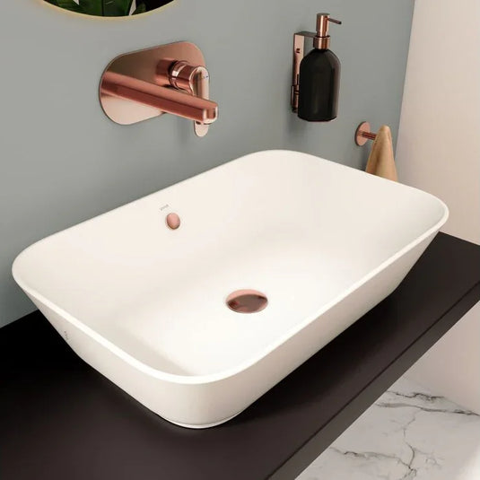 VitrA Geo 600x400mm 0TH Basin w/Overflow - White - 7425B003-0012 - Envy Bathrooms Ltd