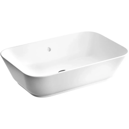 VitrA Geo 600x400mm 0TH Basin w/Overflow - White - 7425B003-0012 - Envy Bathrooms Ltd