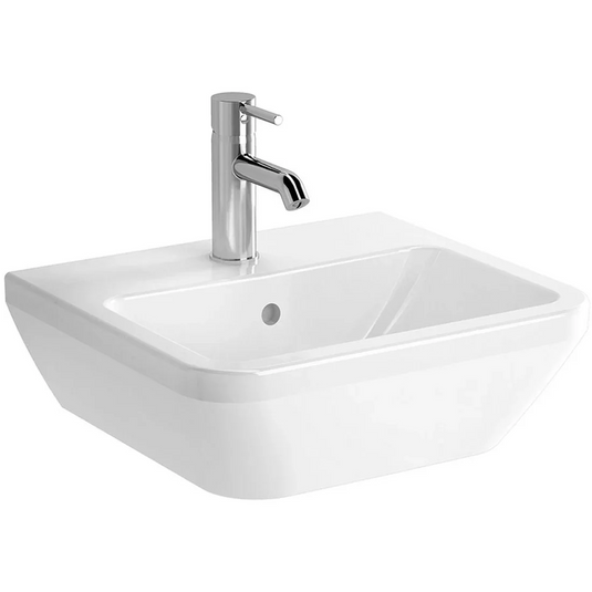 VitrA Integra 445x400mm 1TH Basin w/Overflow - White - 7047L003-0001 - Envy Bathrooms Ltd