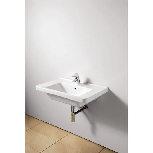 VitrA Integra 500x430mm 1TH Basin w/Overflow - White - 7048L003-0001 - Envy Bathrooms Ltd