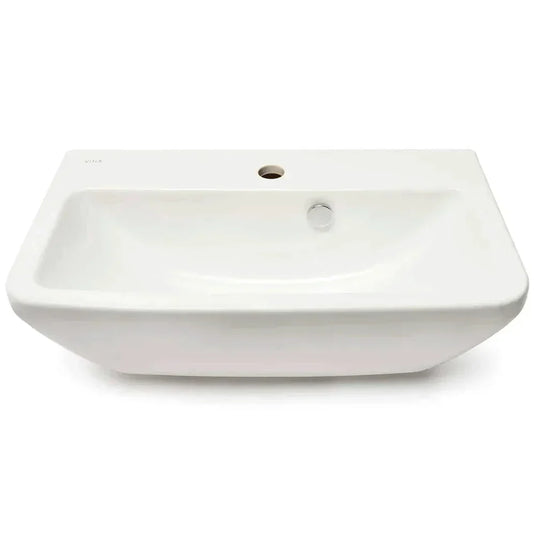 Vitra Integra Compact Wall Hung Basin 600mm Wide - 1 Tap Hole - Envy Bathrooms Ltd