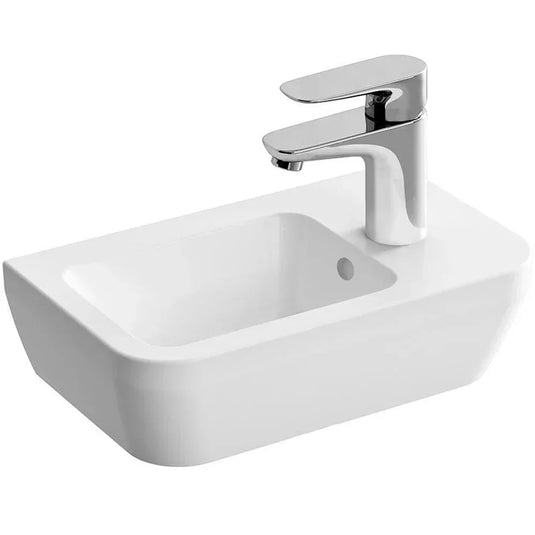 Vitra Integra Right Handed Wall Hung Basin 370mm Wide - 1 Tap Hole - Envy Bathrooms Ltd