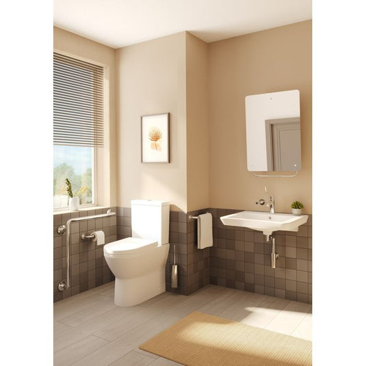 VitrA Integra Rimless Comfort Height Fully Shrouded Close Coupled Pan Only - White - 7093B003-7200 - Envy Bathrooms Ltd