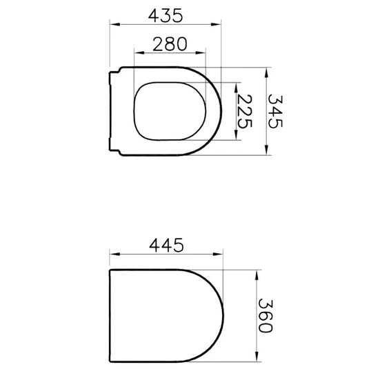 Vitra Integra Soft Close Toilet Seat and Cover with Chrome Hinges - White - Envy Bathrooms Ltd