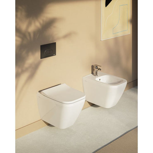 VitrA Integra Square Wall Hung Bidet - White - 7083B003-0288 - Envy Bathrooms Ltd