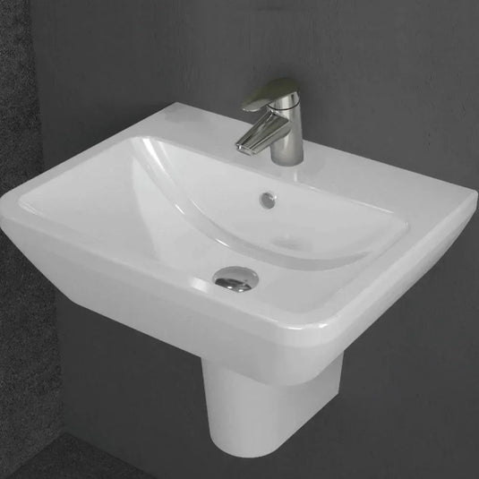 Vitra Integra Wall Hung Basin 645mm Wide - 1 Tap Hole - Envy Bathrooms Ltd