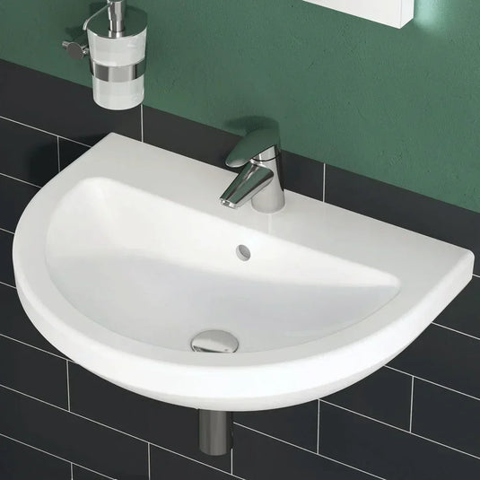 Vitra Integra Wall Hung Basin 650mm Wide - 1 Tap Hole - Envy Bathrooms Ltd
