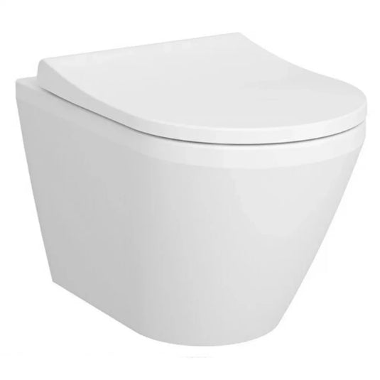 Vitra Integra Wall Hung Toilet Pan with Hidden Fixation - White - Envy Bathrooms Ltd