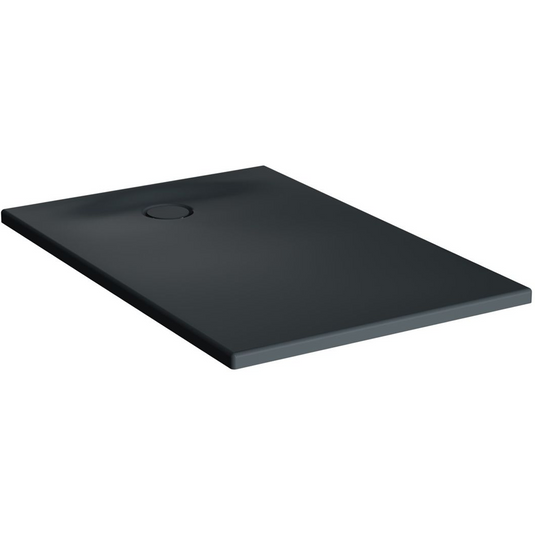 VitrA Leaf 1000mm x 900mm Rectangular Tray - Matt Anthracite - 65270001868 - Envy Bathrooms Ltd