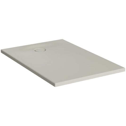 VitrA Leaf 1000mm x 900mm Rectangular Tray - Matt Taupe - 65270001869 - Envy Bathrooms Ltd