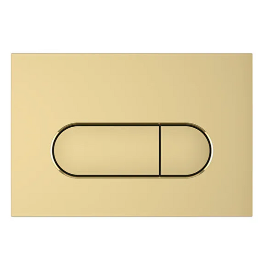 VitrA Loop Round Flush Plate - Gloss Gold - 740-2224 - Envy Bathrooms Ltd