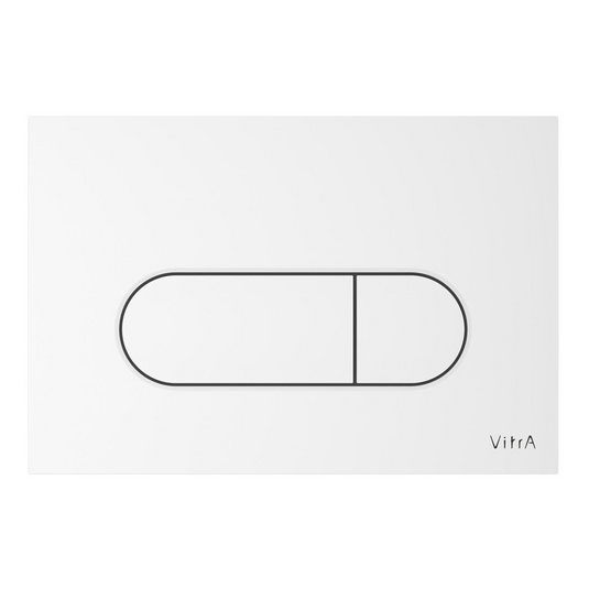 VitrA Loop Round Flush Plate - Gloss White - 740-2200 - Envy Bathrooms Ltd