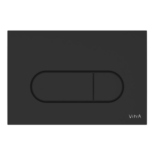 VitrA Loop Round Flush Plate - Matt Black - 740-2211 - Envy Bathrooms Ltd