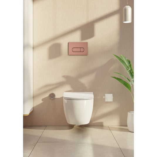 VitrA Loop Round Flush Plate - Soft Copper - 740-2240 - Envy Bathrooms Ltd