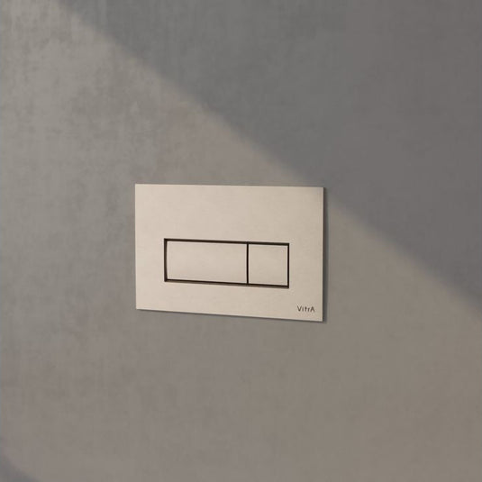 VitrA Loop Square Flush Plate - Brushed Nickel - 740-2395 - Envy Bathrooms Ltd