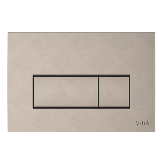 VitrA Loop Square Flush Plate - Brushed Nickel - 740-2395 - Envy Bathrooms Ltd