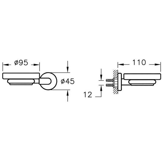 VitrA Minimax S Soap Dish - Chrome - A44777 - Envy Bathrooms Ltd