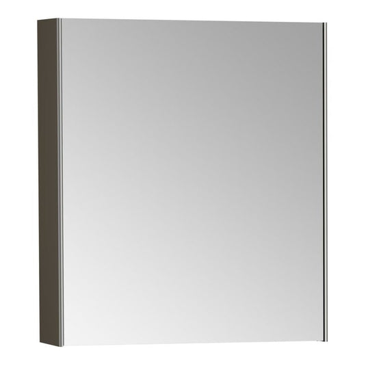 VitrA 620x695mm Mirrored Cabinet (RH Hinge) - Brushed Chrome - 66901 - Envy Bathrooms Ltd