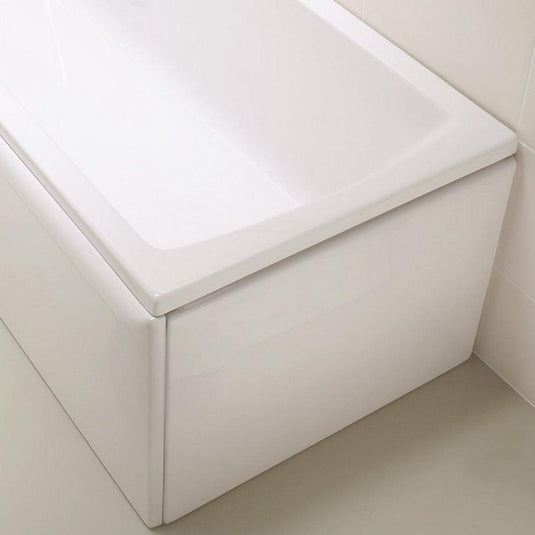 Vitra Neon Flat Bath End Panel - 700mm Wide - White - Envy Bathrooms Ltd