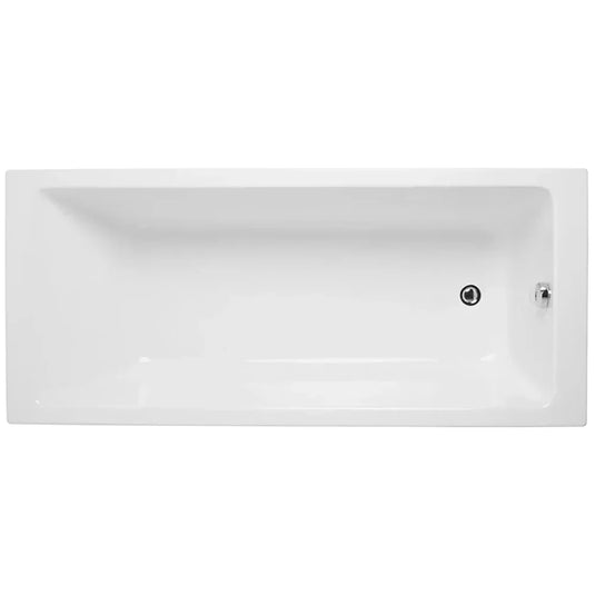 Vitra Neon Single Ended Rectangular Bath 1700mm x 700mm - 0 Tap Hole - Envy Bathrooms Ltd