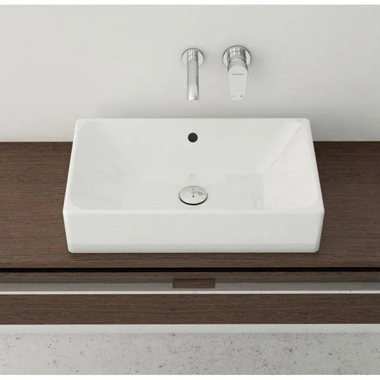 VitrA Nuo 500x380mm 0TH Basin w/Overflow - White - 7436B003-0012 - Envy Bathrooms Ltd