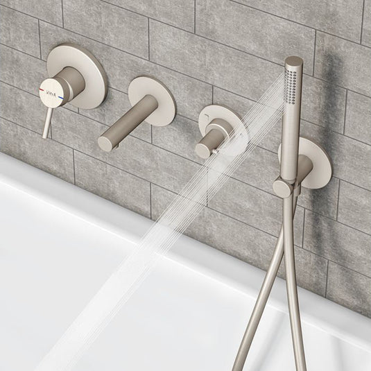VitrA Origin Built-In Hand Shower Outlet | Brushed Nickel | A4262534 - Envy Bathrooms Ltd
