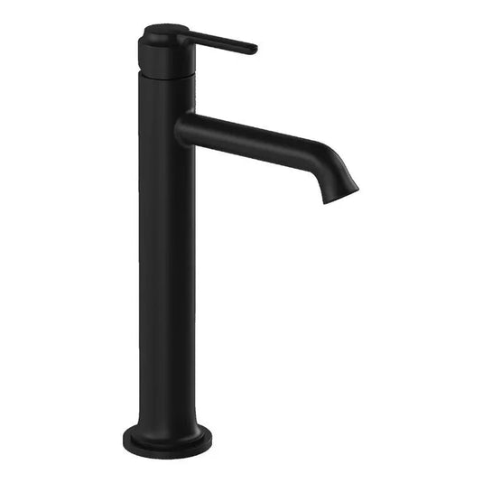 VitrA Origin Classic Tall Basin Mixer (Top Handle) - Matt Black - A4288236 - Envy Bathrooms Ltd