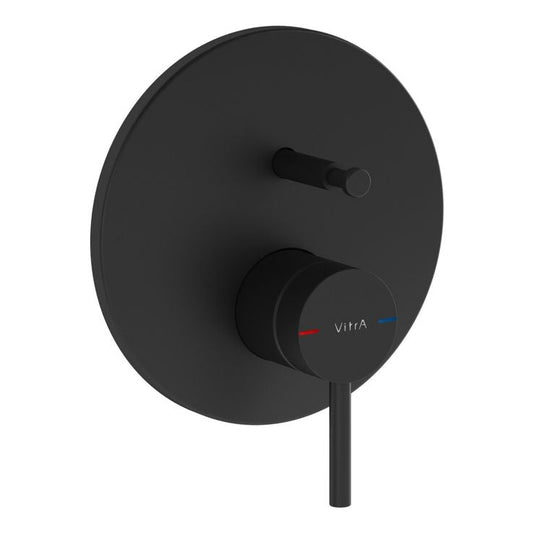 VitrA Origin Integrated 2-Way Diverter | Matt Black | A4262036WTC - Envy Bathrooms Ltd