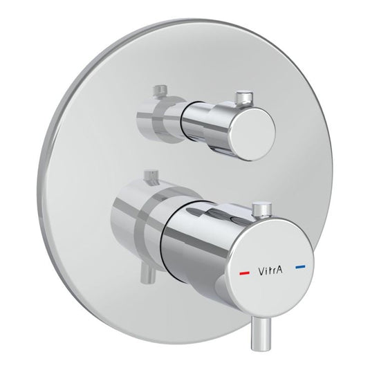 VitrA Origin Integrated Thermostatic Shower Mixer Valve | Chrome | A43348EXP - Envy Bathrooms Ltd