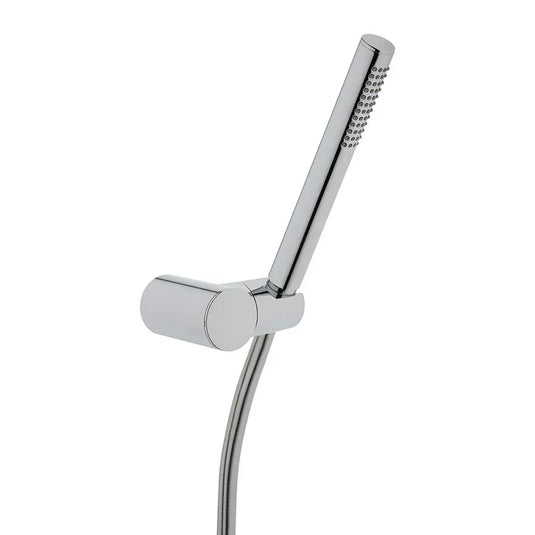Vitra Origin Pure Round Shower Handset with Wall Bracket - Chrome - Envy Bathrooms Ltd