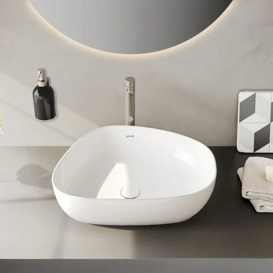 VitrA Origin Soap Dispenser - Brushed Nickel - A4489134 - Envy Bathrooms Ltd