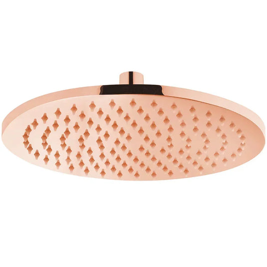 Vitra Origin Vichy XL Round Fixed Shower Head 250mm Wide - Copper - Envy Bathrooms Ltd