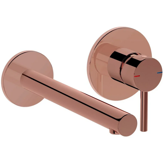 VitrA Origin Wall Mounted 2-Hole Basin Mixer - Soft Copper - A4258129 - Envy Bathrooms Ltd