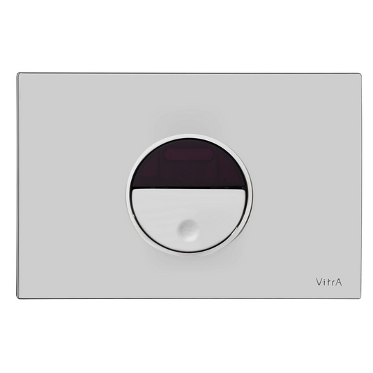 VitrA Pro Photocelled Flush Plate - Shiny Chrome - 762-1421 - Envy Bathrooms Ltd