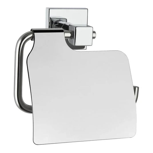 VitrA Q-Line Toilet Roll Holder w/Cover - Chrome - A44996 - Envy Bathrooms Ltd