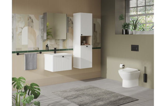 VitrA 620x695mm Rectangular Mirror - Brushed Chrome - 66905 - Envy Bathrooms Ltd